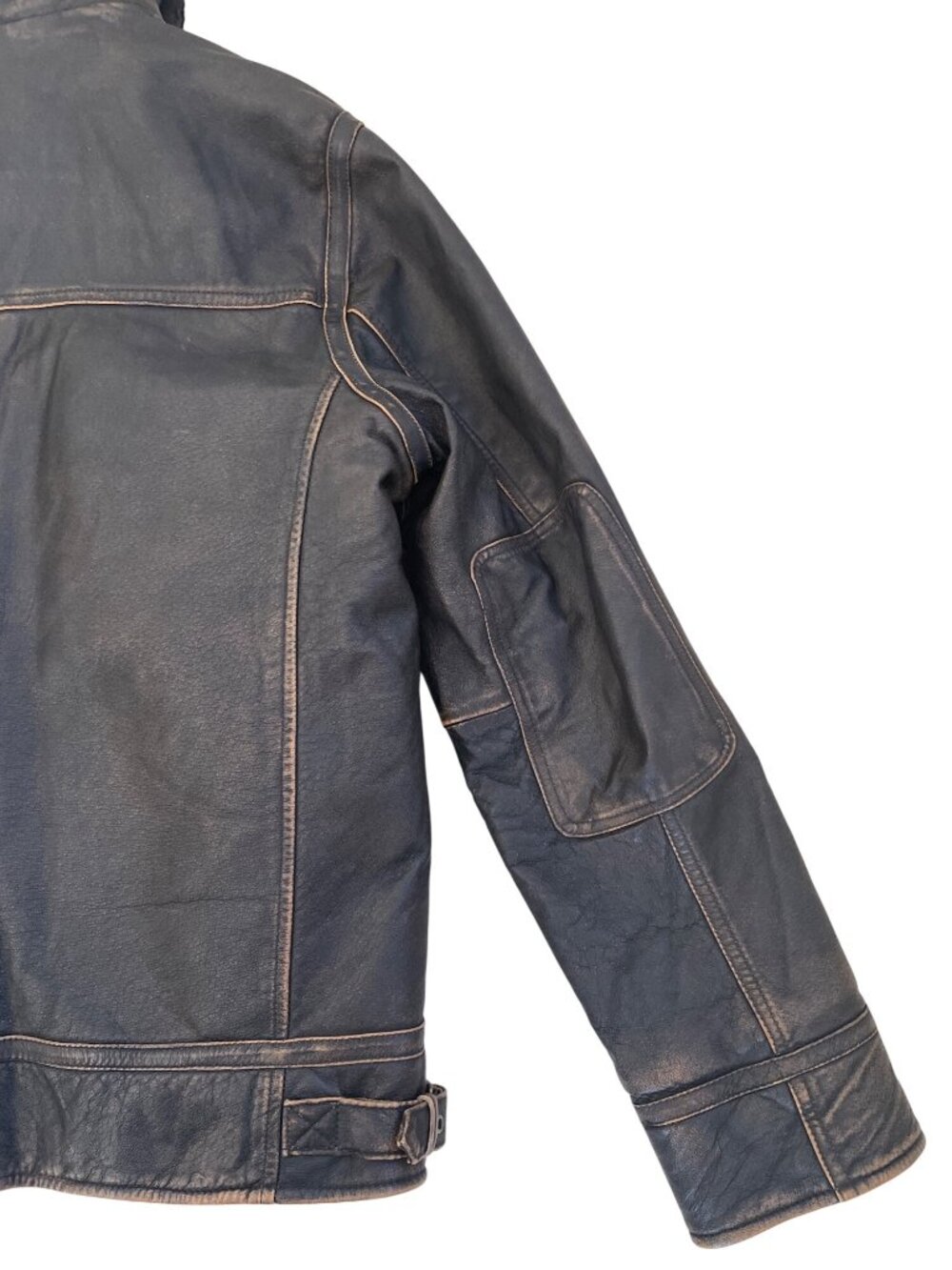 Wilson's Leather 100% Amelia Earhart Aviator Bomber Jacket Large Faux Fur - Picture 16 of 16